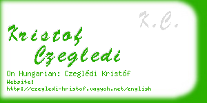 kristof czegledi business card