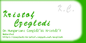 kristof czegledi business card